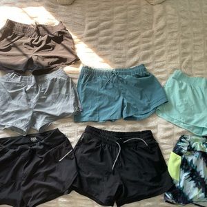 Athleta girl shorts (7pairs) all size XXL/16
